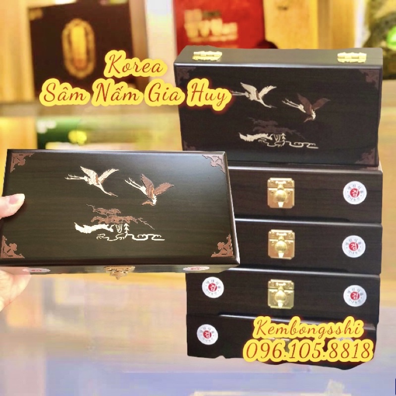 [HÀNG MỚI VỀ] An Cung Ngưu Hoàng Hoàn Hàn Quốc Hộp Gỗ 10 Viên CAO CẤP