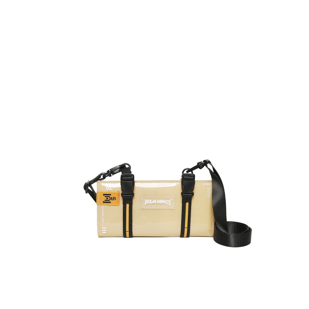 Ví Dài URBAN MONKEY PVC Trong Suốt Chống Nước Có Thể Đeo Chéo Màu Tan