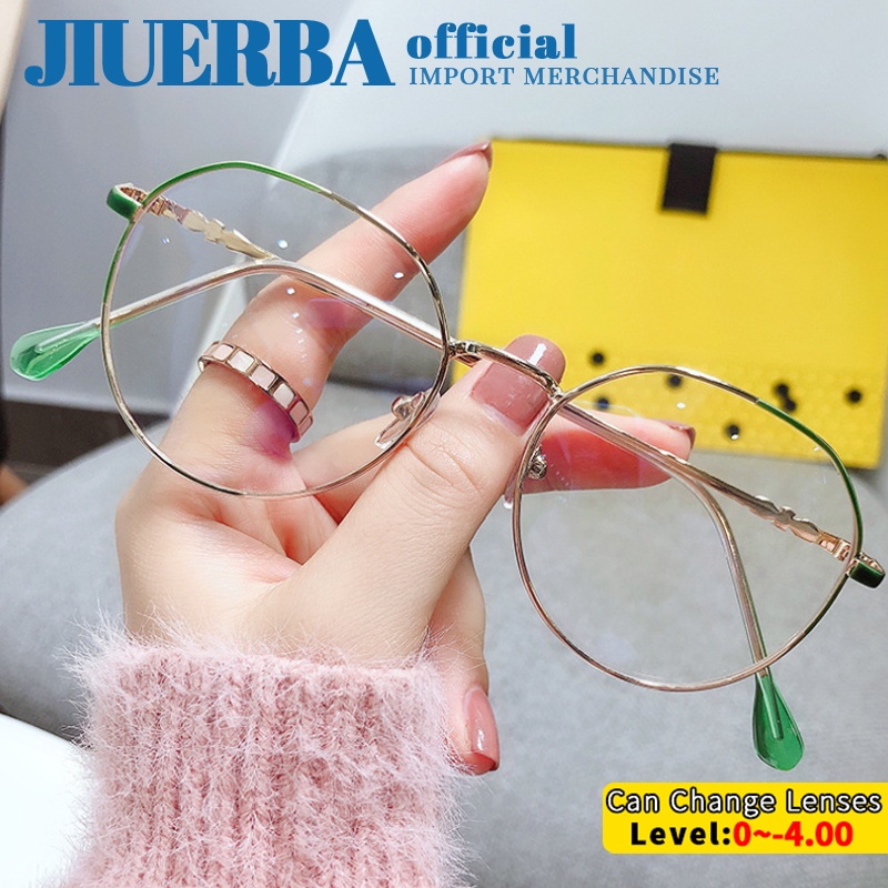 Mắt kính Jiuerba chống tia bức xạ ánh sáng xanh thời trang Hàn Quốc cho nam và nữ