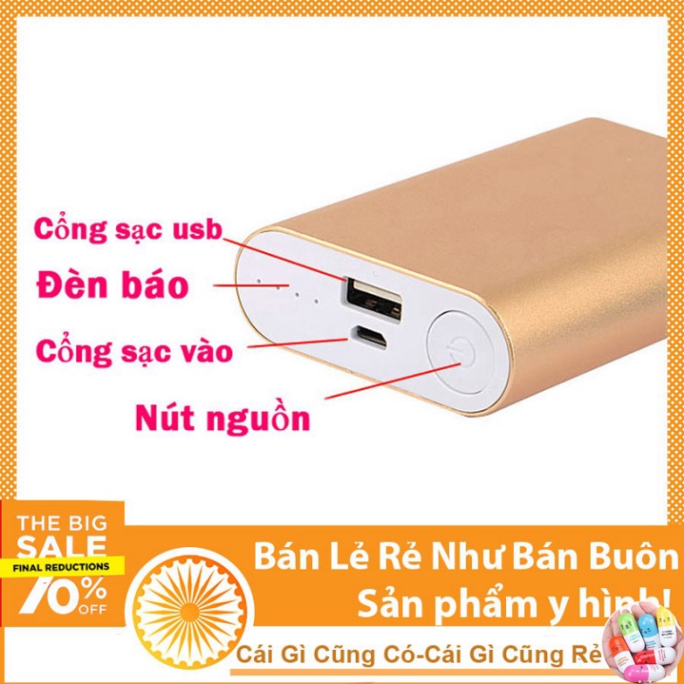 Box Sạc Dự Phòng 3 PIN 18650 (Không Pin- Màu sắc Ngẫu Nhiên )