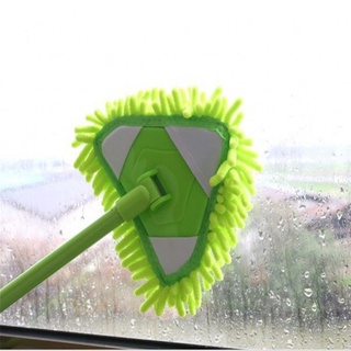 [Mini Mop & Mop Head, Universal Lazy Triangle Mop] [Telescopic Long-handled Cleaning Tools] [Strong Suction & Wet & Dry Dual-use & 180 ° Dust No Dead Ends] [for Bathroom Toilets & Windows & Doors & Ceilings]