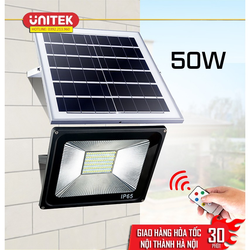 Đèn Led Năng Lượng Mặt Trời Chiếu Sáng Ngoài Trời IP65 50W