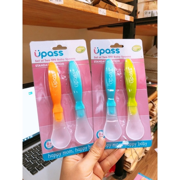 Set 2 thìa ăn ăn dặm Upass Beehouse