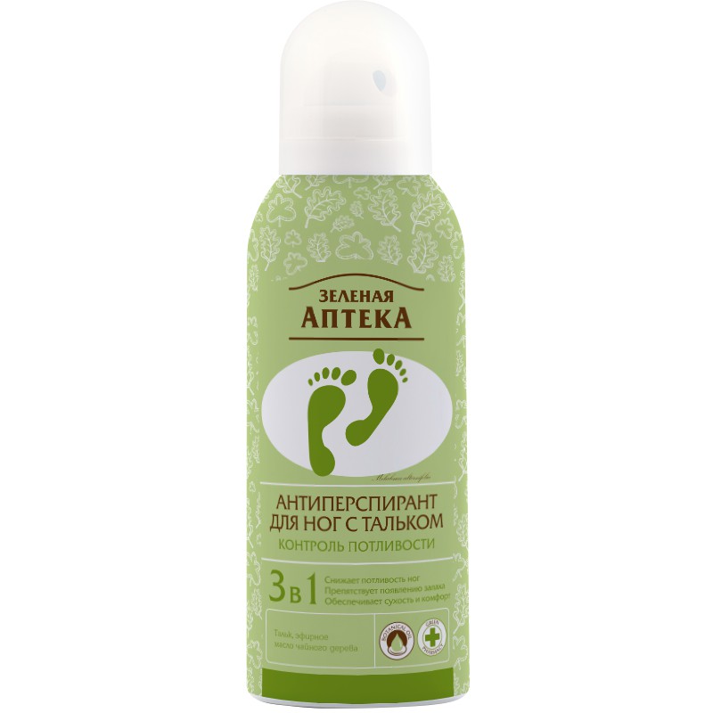 Xịt khử mùi và kiểm soát mồ hôi bàn chân Zelenaya Apteka 150ml