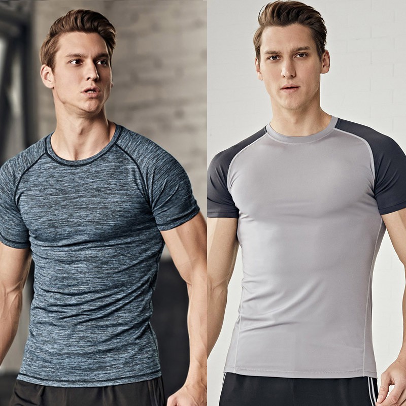 Áo thun thể thao nam chất liệu đàn hồi nhanh khô