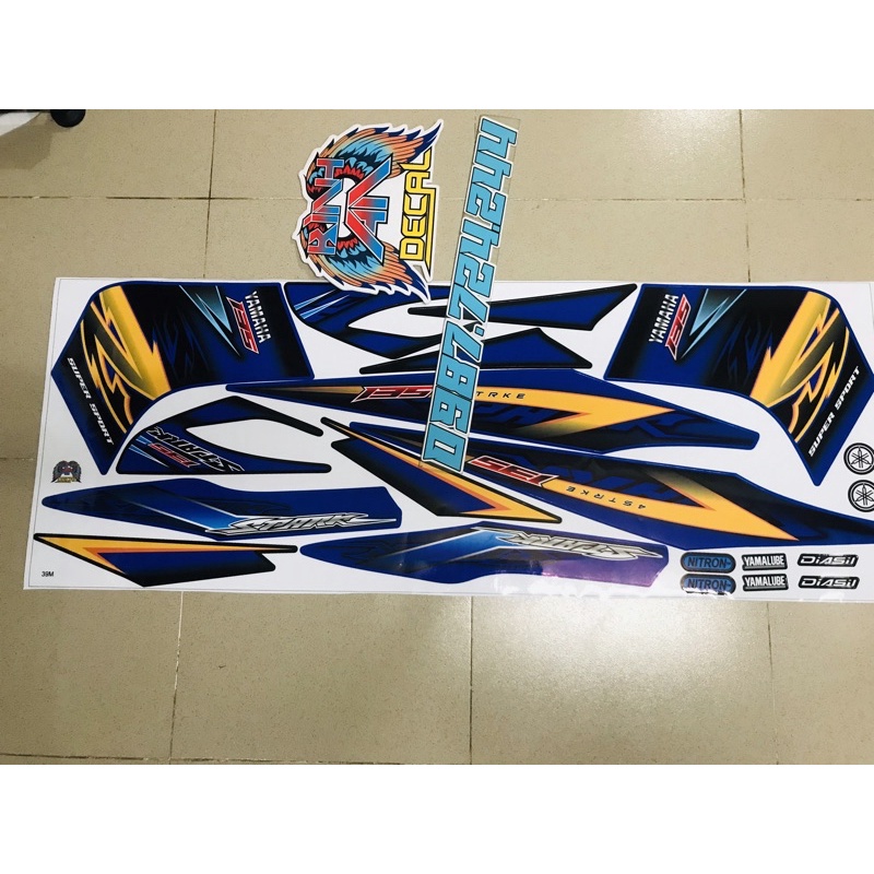 Tem Rời Exciter 2010 Spark xanh đen