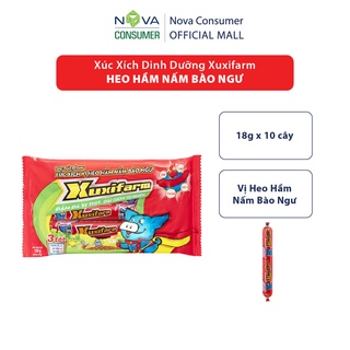 Xúc Xích Dinh Dưỡng Xuxifarm Heo Hầm Nấm Bào Ngư (18g x 10 cây)