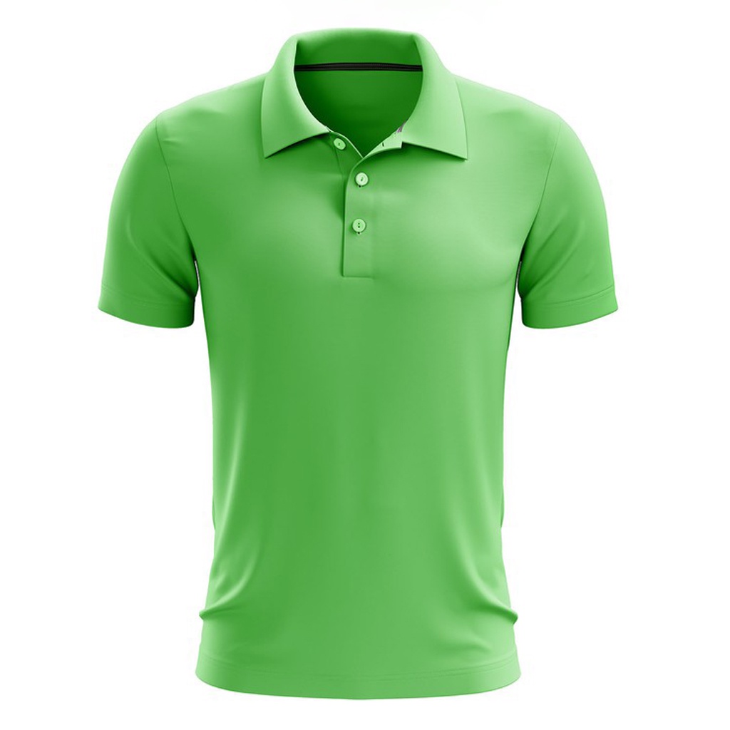 Áo Thun Có Cổ Polo Cá Sấu 4 Chiều Cổ Bẻ Màu Xanh Két - Xanh Lá Phom Xuông Dùng Cho Nam Và Nữ