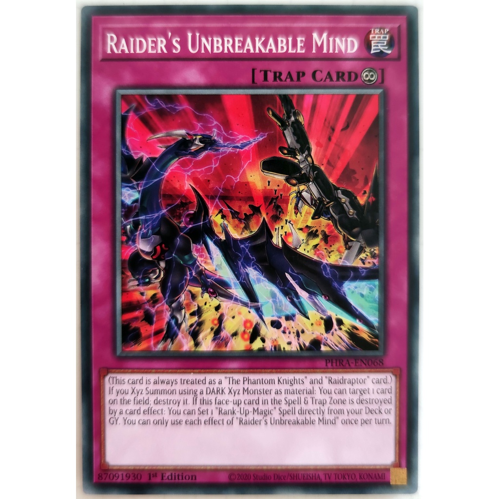[Thẻ Yugioh] Raider's Unbreakable Mind |EN| Common (ARC-V)