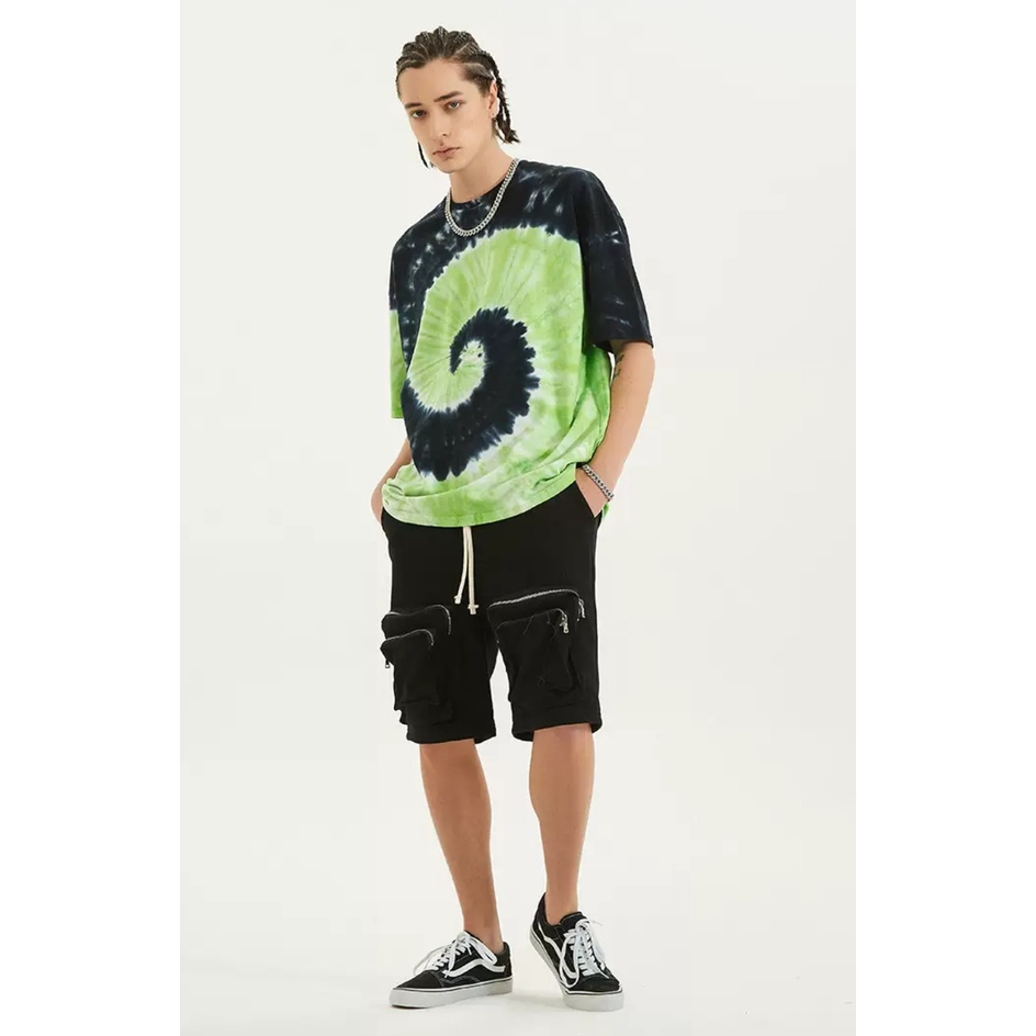 Áo phông loang nhiều màu MEANSTORE thun tye dye form rộng unisex nam nữ Ulzzang Streetwear vải mềm