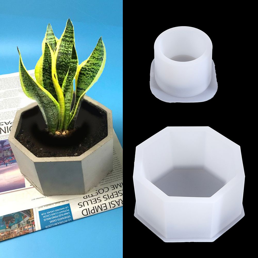 Khuôn Silicone Làm Epoxy Resin DIY Trang Trí Nhà|Khuôn Làm Chậu Hoa/ Đồ Trang Sức Bằng Nhựa Resin Tiện Dụng