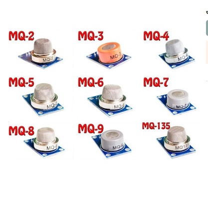 Cảm biến khí gas Mq2, Mq3, Mq7, Mq9, MQ135