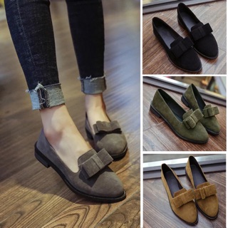 Giày búp bê da lộn sz 35-40