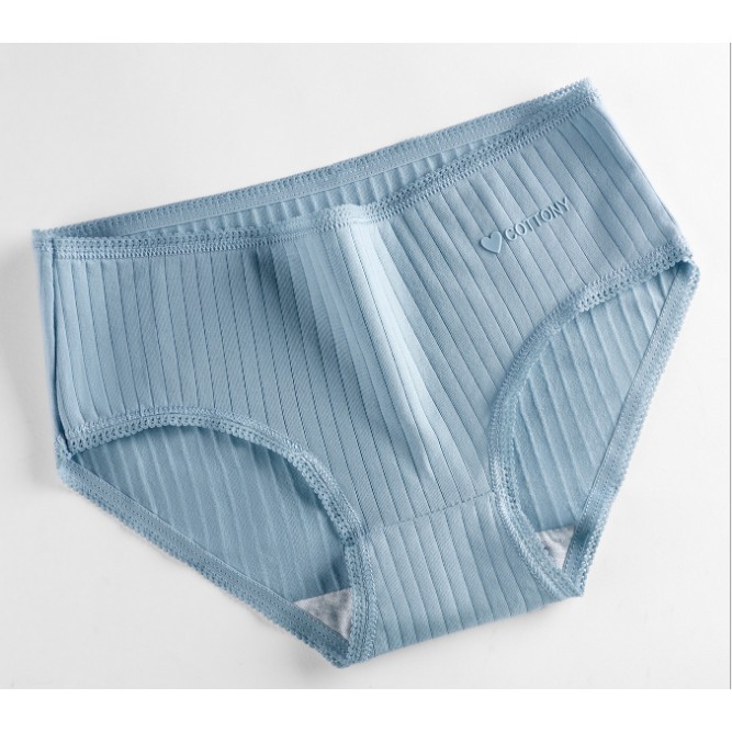 Quần lót nữ cotton gân tăm viền ren in nổi có chọn màu chọn size lớn QL07 | BigBuy360 - bigbuy360.vn