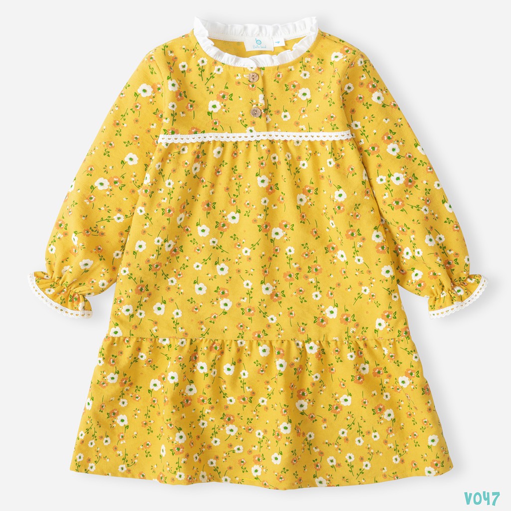 Váy Nhung Tăm Thu Đông Siêu Đáng Yêu Cho Bé Gái BELLO LAND