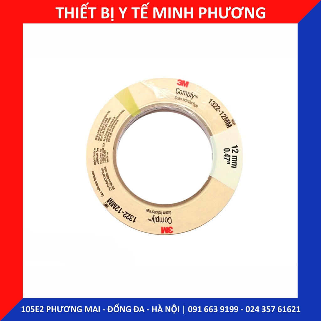 Băng keo chỉ thị nhiệt hấp ướt 3M