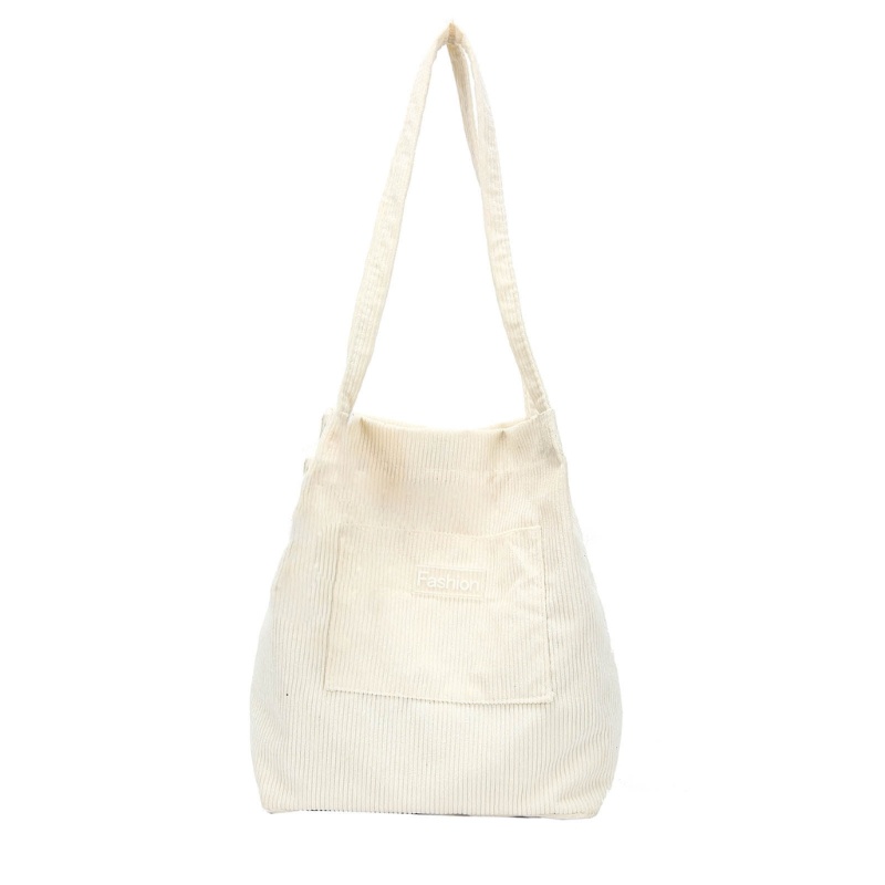 Túi Tote Đeo Vai / Xách Tay Bằng Vải Nhung Kích Thước Lớn Phong Cách Cổ Điển