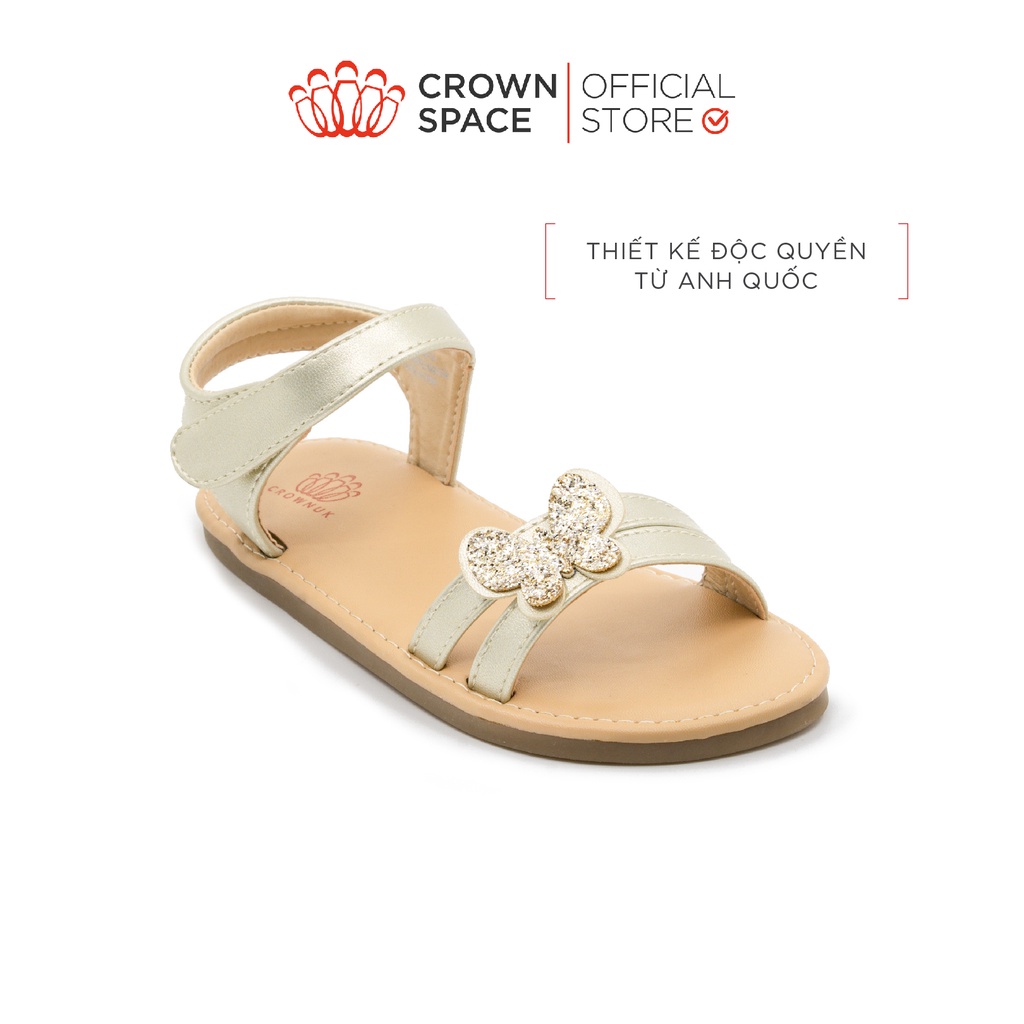 [Mã BMBAU300 giảm 7% đơn 499K] Dép Quai Hậu Bé Gái Crown Space Cao Cấp CRUK7035 Nhẹ Êm, Chống Hôi Chân Size 26 đến 31