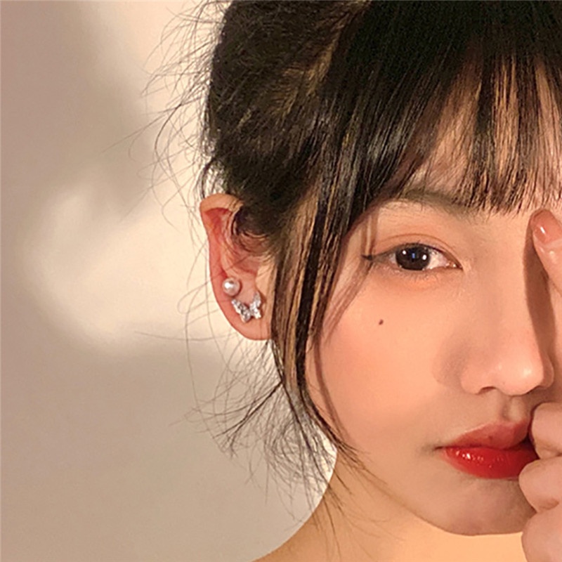 Bông Tai Mạ Bạc 925 Hình Bướm Thời Trang 2023 Y2K dreamdiary