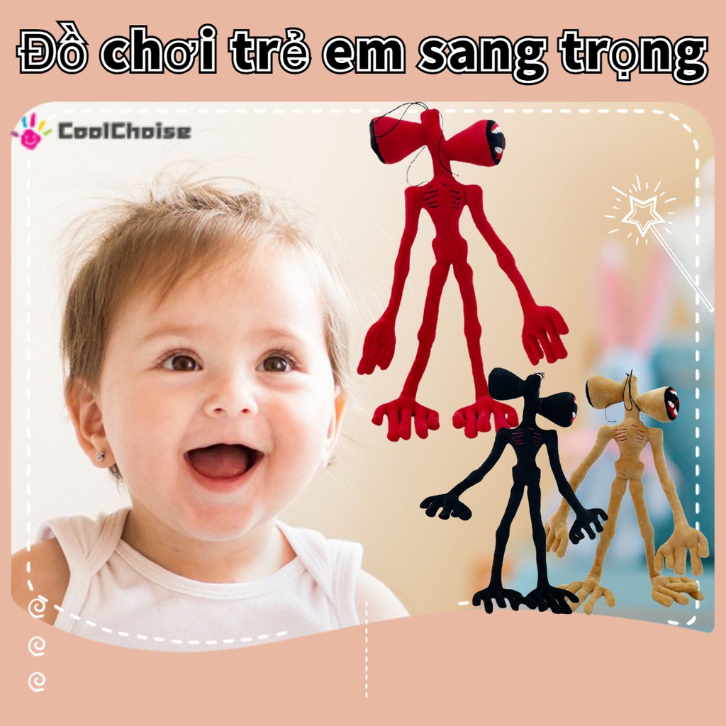 【Còn hàng】】 Búp bê sang trọng có đầu Siren với giá đỡ Búp bê có thể uốn cong PP làm đầy bông Quà tặng cho bé trai và bé gái