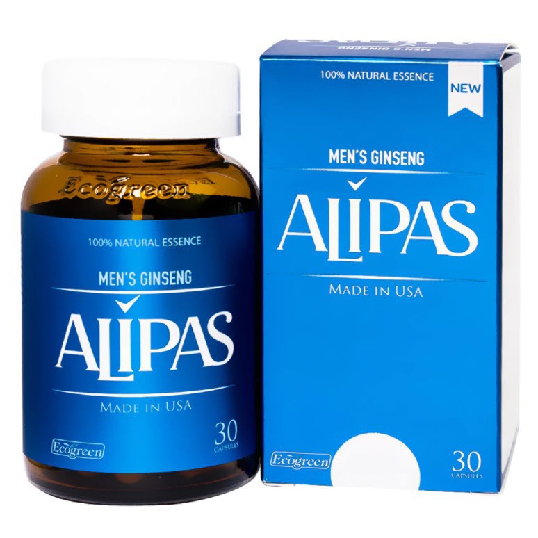 Sâm Alipas Platinum Hộp 30 Viên, Sinh Lý Nam, Chính Hãng, Bổ Thận, Tráng Dương