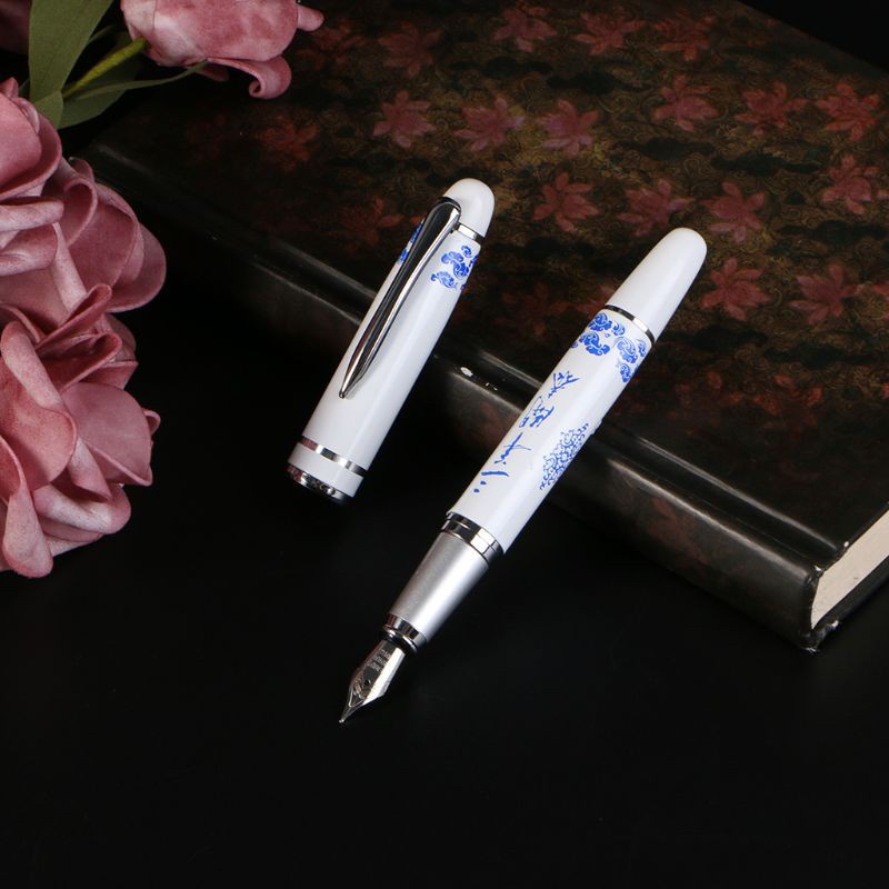 Bút vẽ trang trí gốm sứ trắng đen phong cách trung hoa