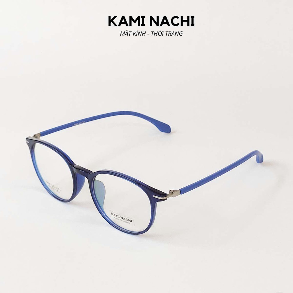 Gọng kính [CÓ THỂ LẮP TRÒNG CẬN] thời trang nam nữ KAMI NACHI dáng tròn phong cách đơn giản TR90.2019T | BigBuy360 - bigbuy360.vn