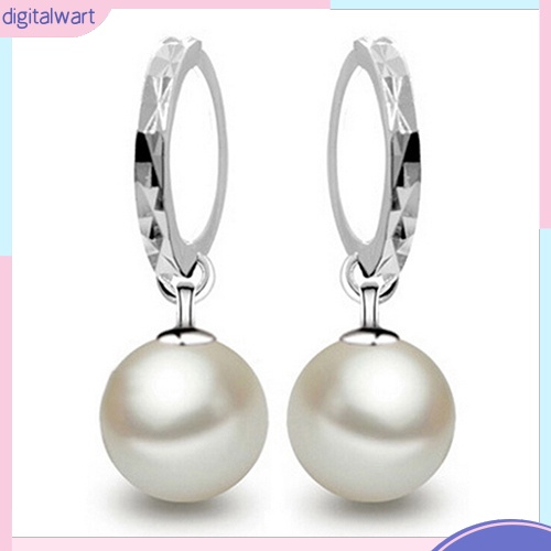 Đôi khuyên tai đính ngọc trai nhân tạo kiểu dáng thời trang