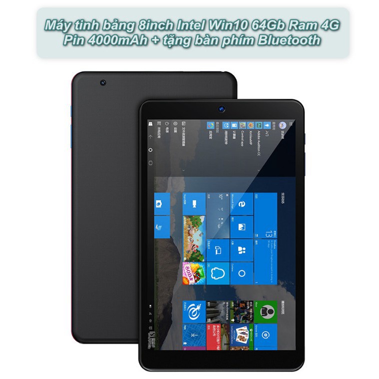 🎉 Máy tính bảng 8inch Intel Win10 64Gb Ram 4G 4000mAh + Khuyến mãi tặng kèm bàn phím Bluetooth - GMart 🎉