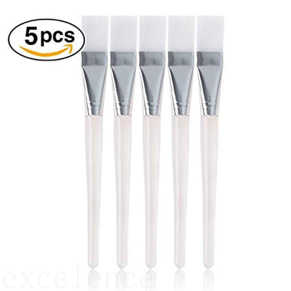 [Hàng mới về] Bộ 5 cọ đắp mặt nạ cán trong suốt tiện dụng DIY 15cm