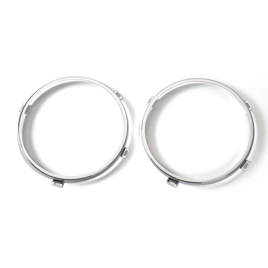 2x Giá đỡ gắn cho đèn pha LED 7 inch Vòng tròn Jeep Wrangler JK Bạc