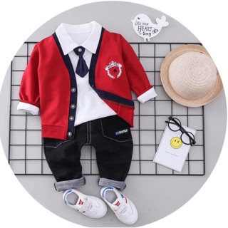 Set bé trai 3 chi tiết