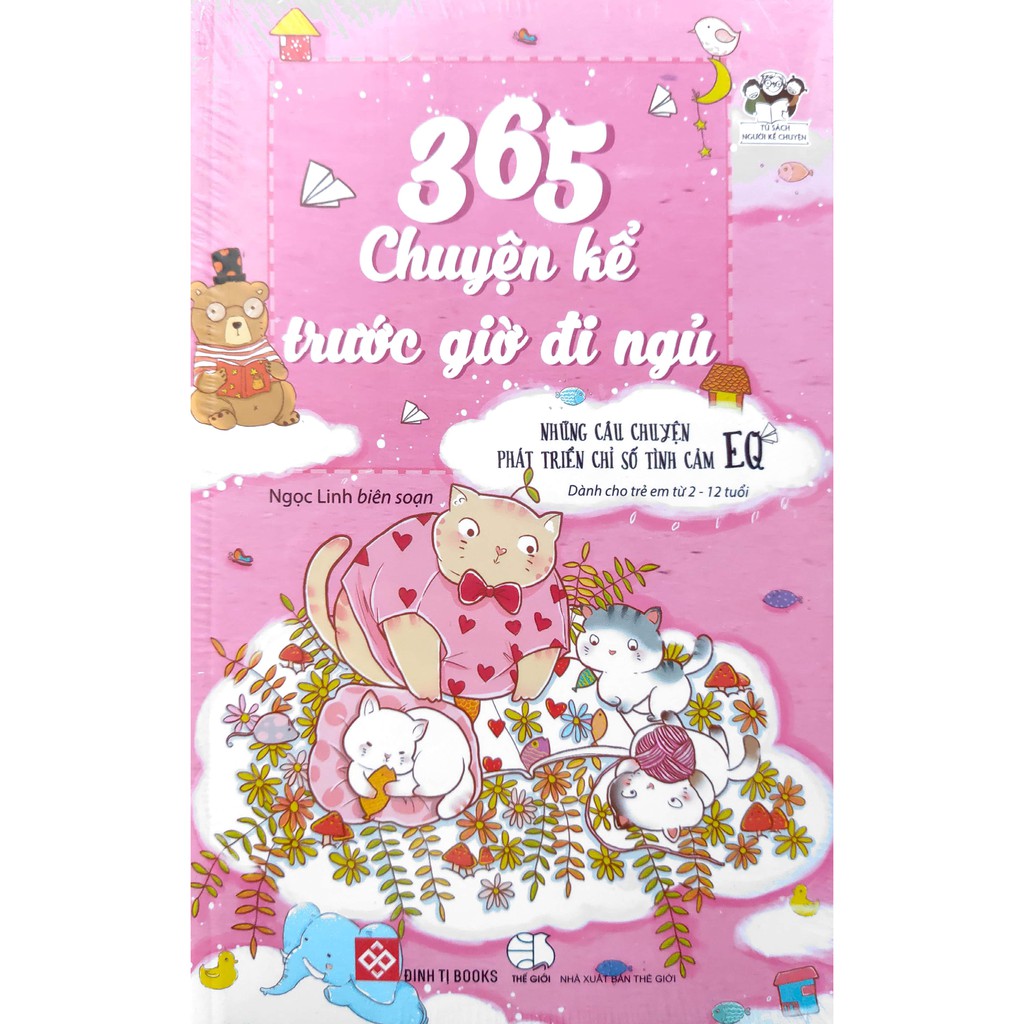 Sách - 365 Chuyện kể trước giờ đi ngủ (Bộ 2 quyển - Những câu chuyện phát triển chỉ số EQ - IQ)