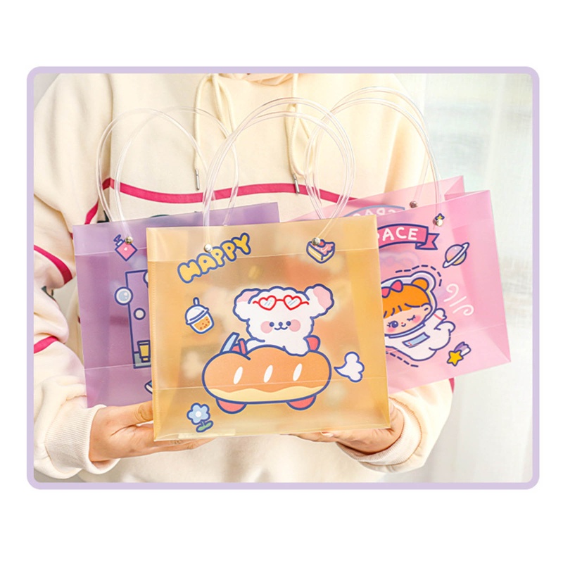 Túi Xách Cỡ Lớn In Họa Tiết Hoạt Hình ONERI Có Quai Cầm Tiện Dụng