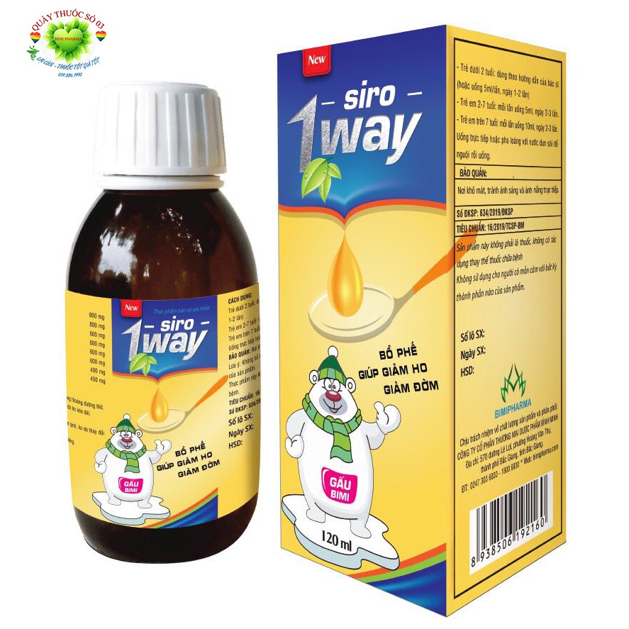 Siro 1 way chai 120ml