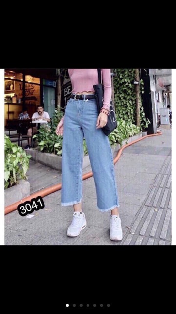 Quần bò ống rộng kèm ảnh thật | BigBuy360 - bigbuy360.vn