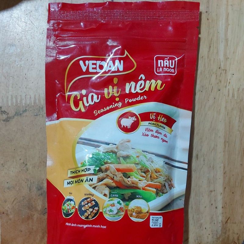 Gia vị nêm Thịt Heo Vedan 200g (Dạng bột)