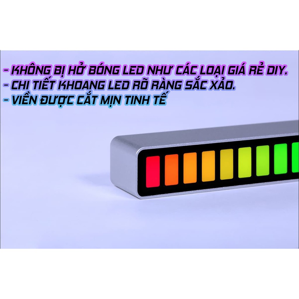 Đèn trang trí RGB Music Levels Light nháy theo nhạc chính hãng