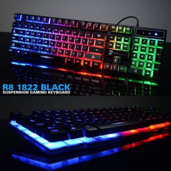 BÀN PHÍM GIẢ CƠ LED CHUYỂN GAME R8 - 1822 [ Chính Hãng ]