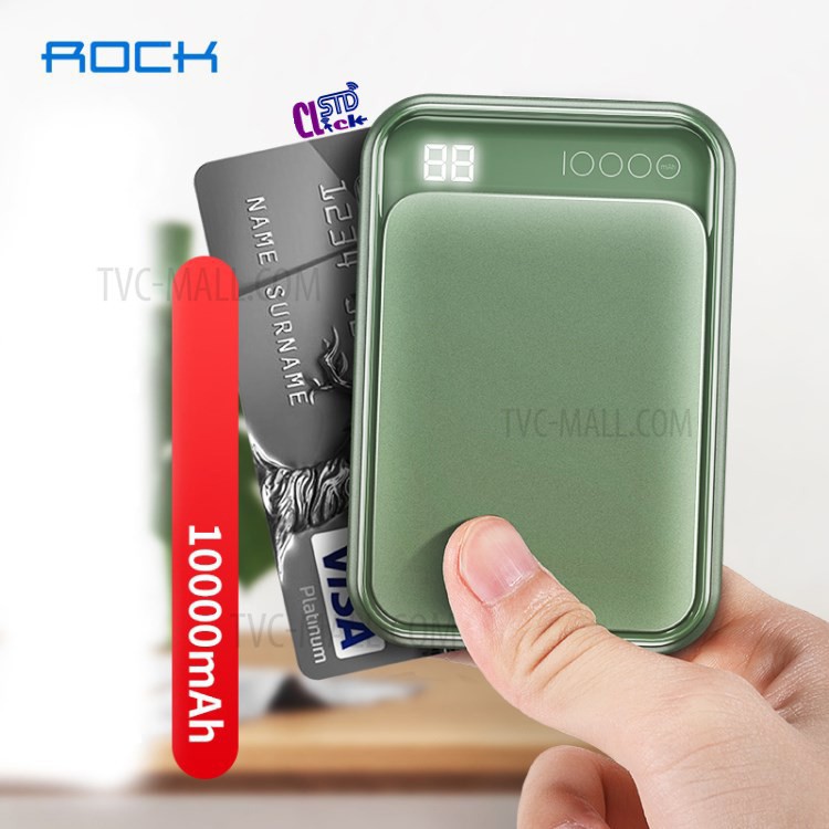 PIN SẠC DỰ PHÒNG ROCK P63 MINI 10.000MAH MÀN HÌNH LED CHÍNH HÃNG HÀNG CHUẨN