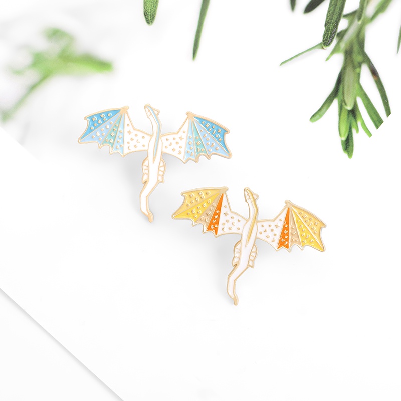 Ghim Cài Áo Hình Khủng Long Bay Dễ Thương