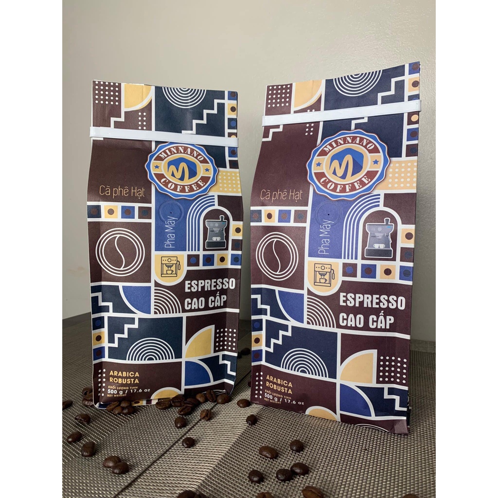 Cà phê Arabica Cầu Đất nguyên chất 100% hậu vị ngọt thơm quyến rũ gói 500g + 1000g Pha Máy