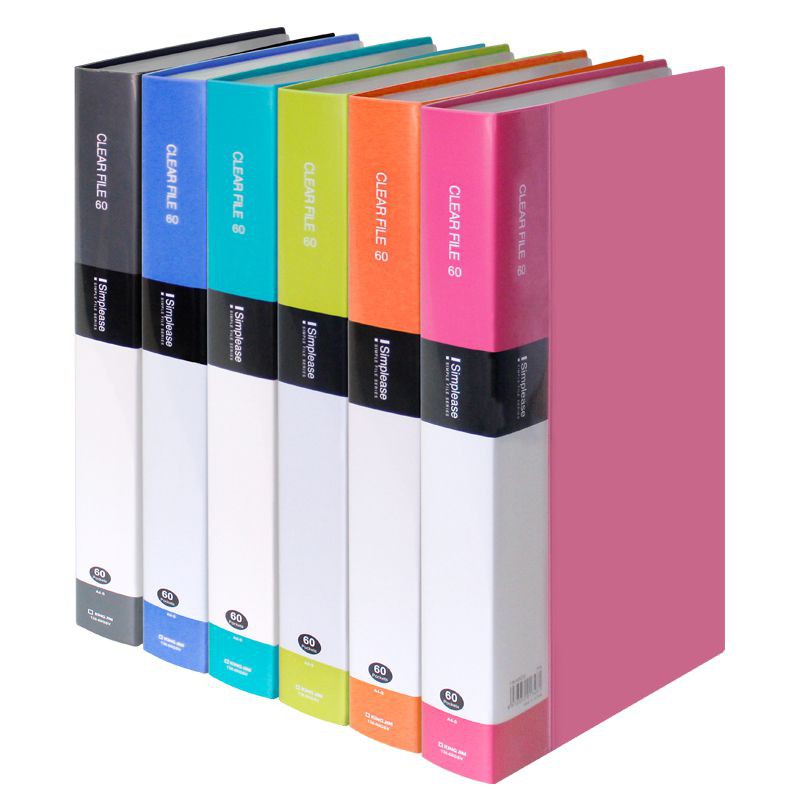 Bìa lá A4 (Clear File) KingJim 136-60 GSV 60 lá