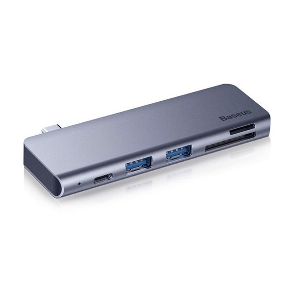 Bộ Hub chuyển đổi 5 trong 1 Baseus Harmonica Type C to USB 3.0, TF/SD Card Reader, Type C PD Adapter -Bh 12 tháng