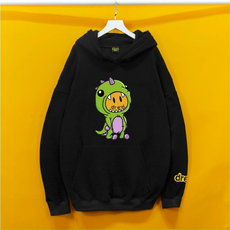 Áo hoodie khủng long drew.chất liệu nỉ bông dày, co giãn 4c.form rộng,phong cách hàn quốc