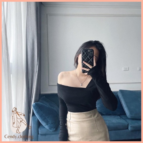 [Hàng Cao Cấp Loại 1 + Ảnh Thật] Áo Ngang Vai Vạt Ngực Cendy Clothing - CD075