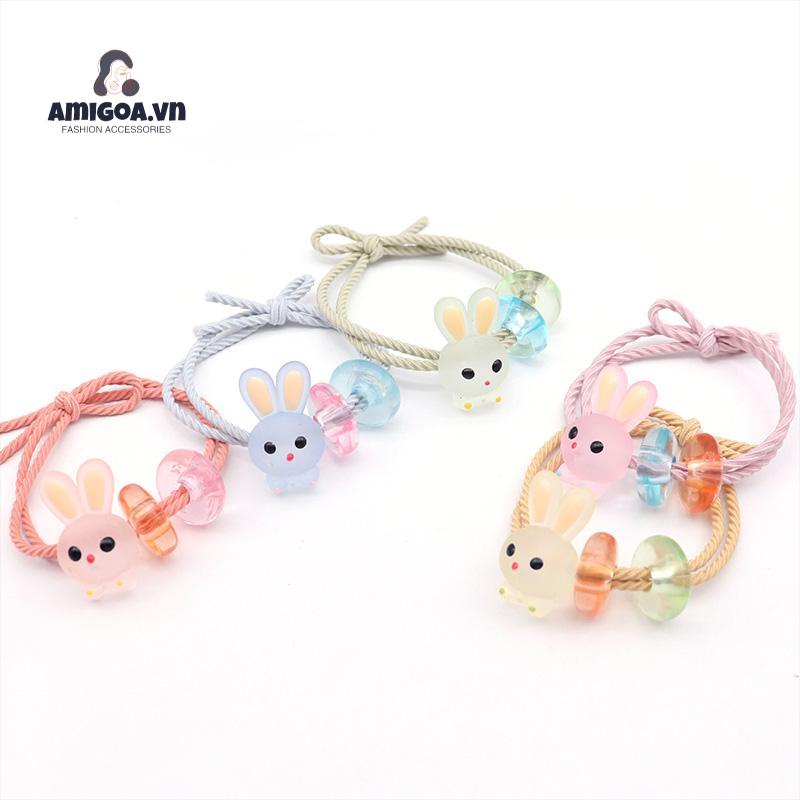 ✨✨Dây cột tóc cao su co giãn họa tiết dễ thương đơn giản phong cách Hàn Quốc dành cho trẻ em