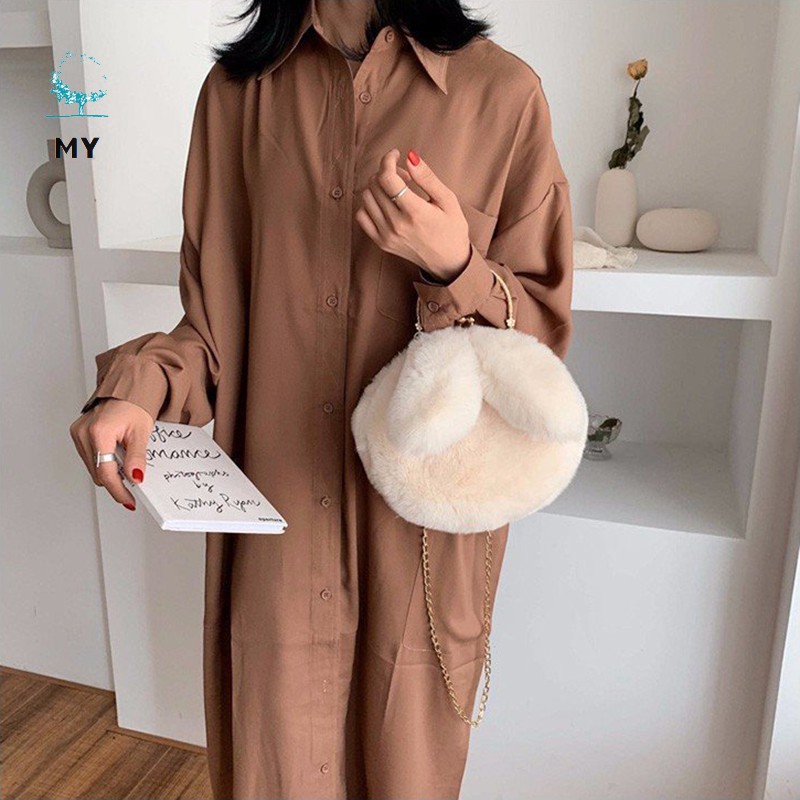 Túi Đeo Chéo Tai Thỏ Dễ Thương Cho Nữ