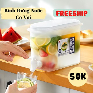 Bình Nước, Bình Đựng Nước Có Vòi Để Tủ Lạnh Chất Liệu Cao Cấp An Toàn Cho Sức Khỏe PAPAA.HOME