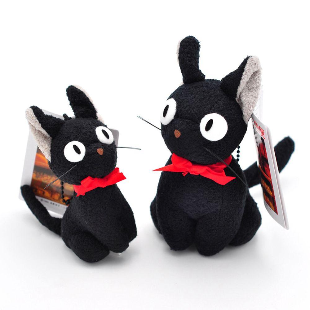 LANFY Búp Bê Mèo Đen Nhồi Bông 9-12cm Có Dây Đeo Điện Thoại